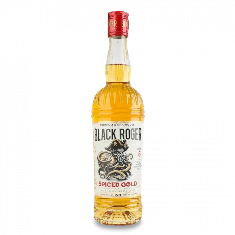 Напій спиртний Black Roger 0,5 л Spiced Gold з ромом