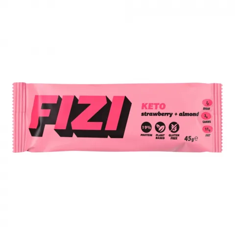 Батончик Fizi 45 г Кето Strawberry + Almond