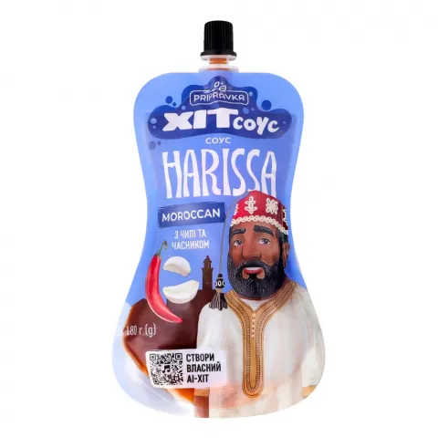 Соус Pripravka 180 г Harissa Moroccan з чилі та часником