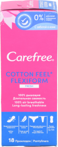 Прокладки щоден. Carefree 18 шт. Flexi Form Fresh
