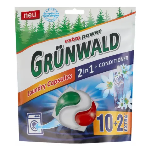 Гель д/прання Grunwald авт. в розч. кап. Універсальні 2в1 12 шт.
