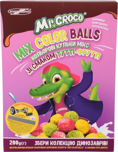 Сухий сніданок Зол. Зерно Кульки 200 г Mix Color Balls Тутті-Фрутті