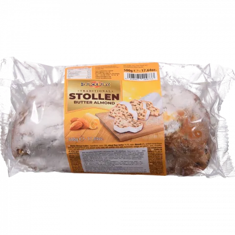 Кекс Квікбері 500 г Штоллен масляний з мигдалем (Німеччина)
