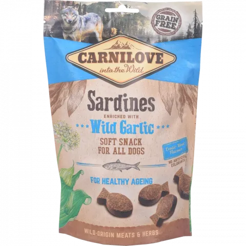 Ласощі д/собак Carnilove 200 г сардина та часник