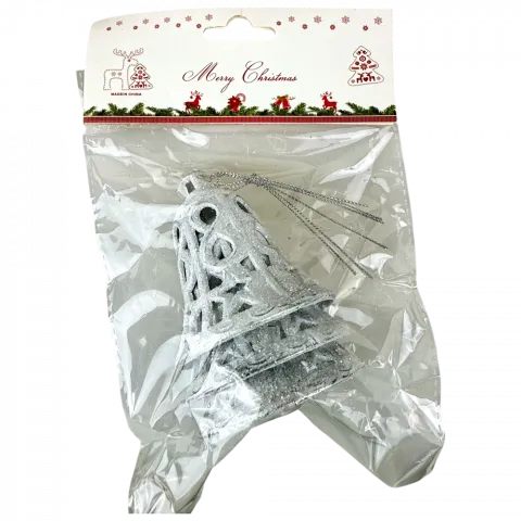 Підвіска ялинкова Дзвоники 3 шт, 67 см білі арт. HR24-651 9245 И330