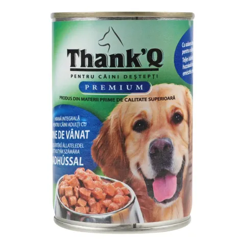 Корм д/собак THANKQ PREMIUM 415г Оленина з/б (Румунія)