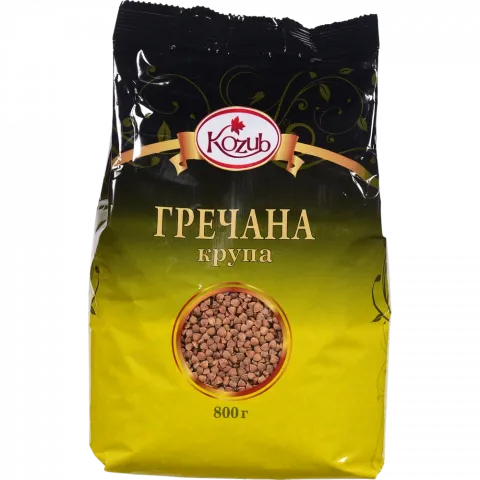 Крупа Козуб Гречана 800 г швидкорозварювана