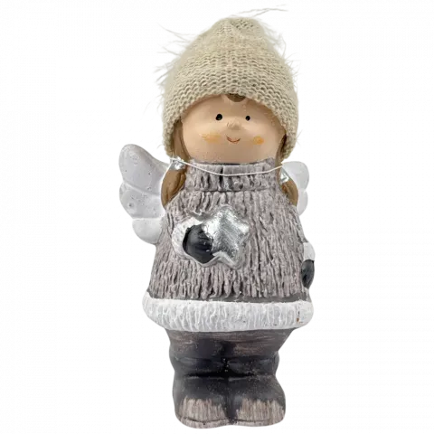 Статуетка новорічна Янгол, 9X7X15.5 см APF649460 И361 (КІН)