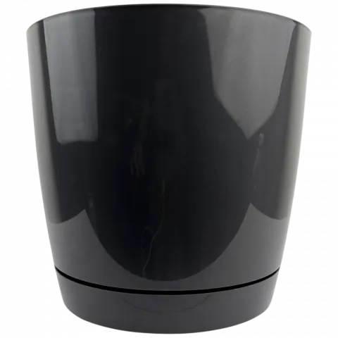Горщик д/квітів PP Coubi RoundP 24 см графіт DUOP240-426U И814 (Польща)