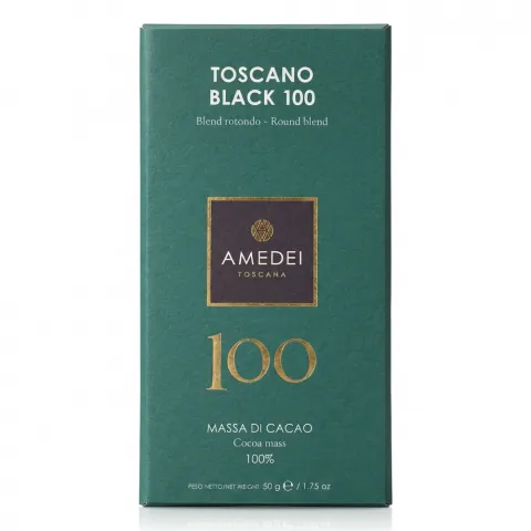 Шоколад Amedei 50 г чорний Тоскано 100 И608 (Італія)
