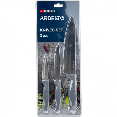 Набір ножів Ardesto Gemini Gourmet 3 шт. AR2103GR