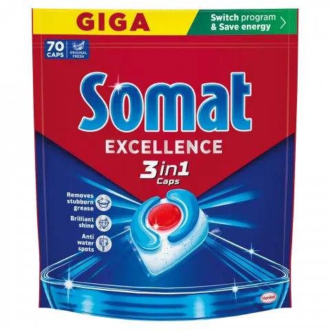 Капсули д/посудом. машин Somat Excellence 3 in 1 70 шт.