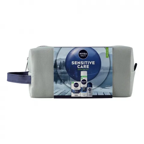 Набір NIVEA д/чол. SENSITIVE CARE 2026 з косметичкою
