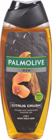 Гель д/душу Palmolive 500 мл д/чол. Цитрусовий Заряд Ефірні олії Апельсина та Кедра