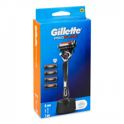 Станок д/гоління Gillette 4 картр. ProGlide + підставка д/бритви