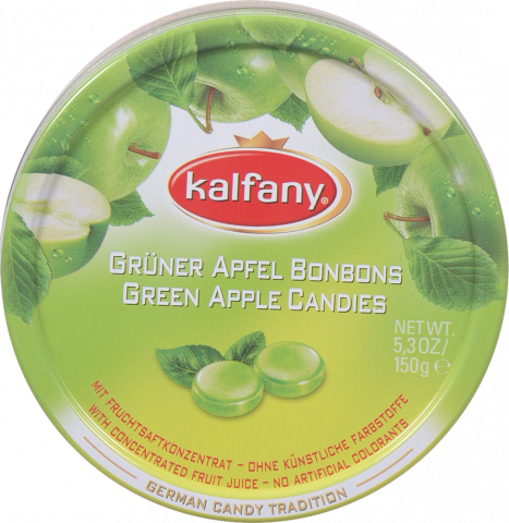 Льодяники Kalfany 150 г Green apple