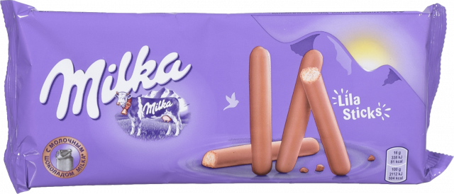 Печ Мілка 112 г Ліла Стікс палички вкриті молочним шоколадом