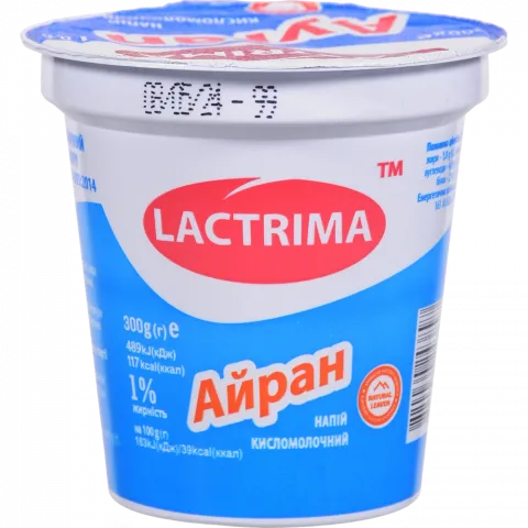 Напій кисломол. Айран Lactrima 1 300 г стак.