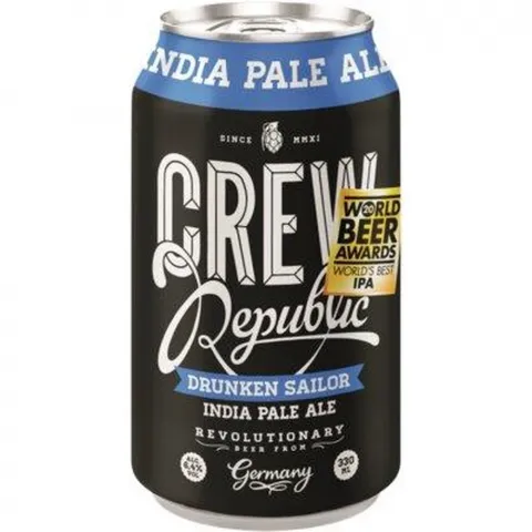 Пиво Crew Drunken Sailor IPA 0,33л з/б 6,4 И686 (Нім)
