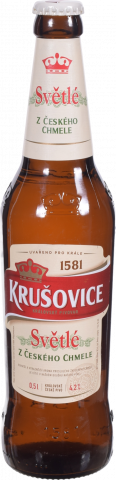 Пиво Крушовіце 0,5 л скл. Svetle