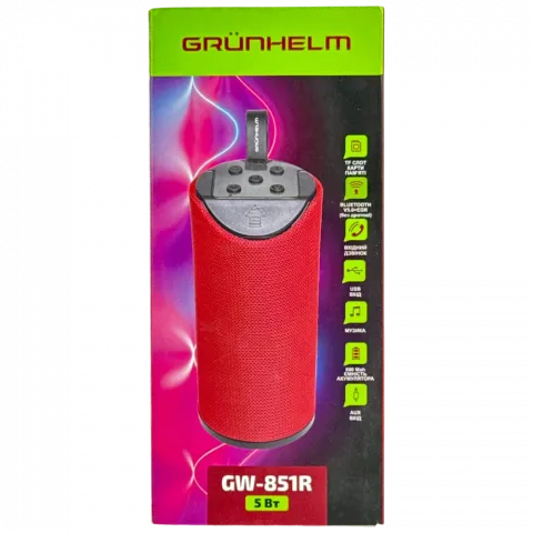 Портативна колонка Grunhelm GW-851R