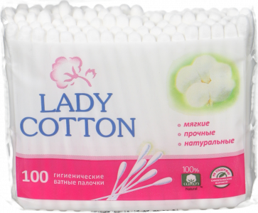 Ватні пал. Lady Cotton 100 шт. п/е