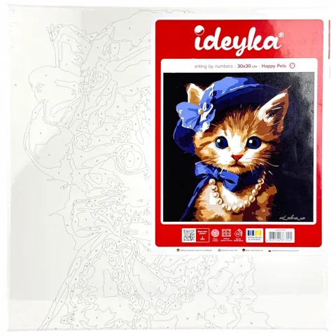КПН Ідейка Котик в капелюсі 30х30см KHO6739