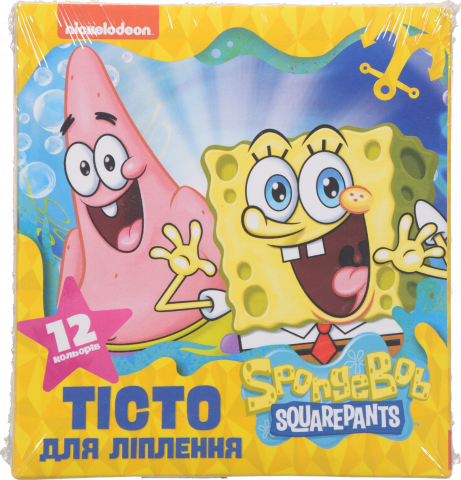 Набір Тісто для ліплення SpongeBob SquarePants 12 кольорів 122728