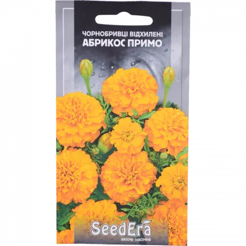 Насіння квітів Seedera Чорнобривці відхилені Абрикос Примо 0,5 г