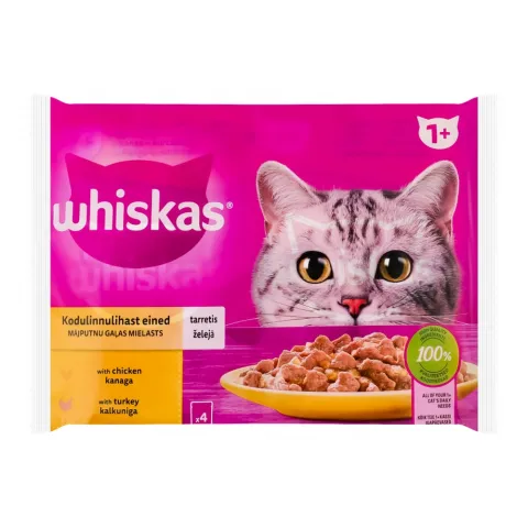 Корм д/котів Віскас 4х85 г Курка та індичка в желе