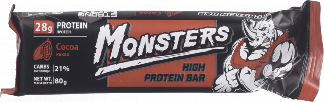 Батончик протеїновий Vale Monsters 80 г з какао