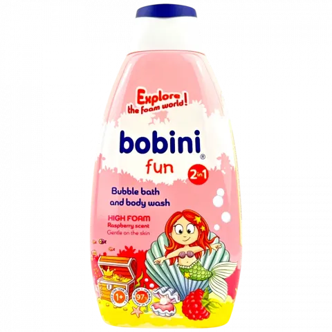 Піна для ванни Bobini Малина 500мл дит. И380 (Польща)