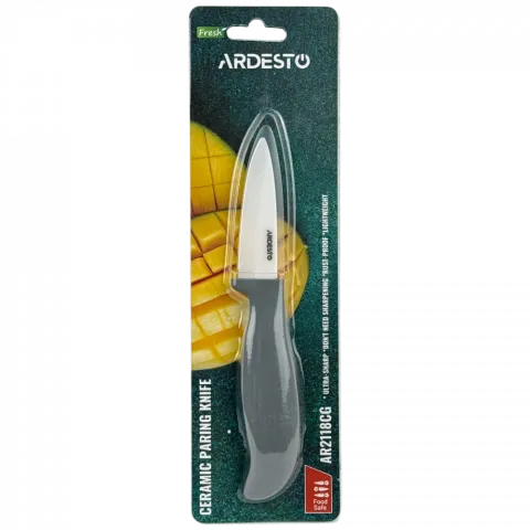 Ніж керм. д/овочів Ardesto Fresh 7,5см сірий AR2118CG