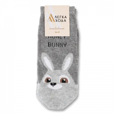 Шкарпетки жін. Легка Хода 5380 р. 23 меланж сірий