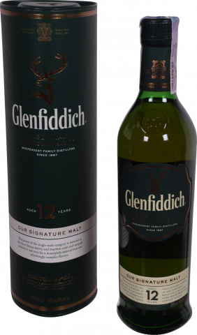 Віскі Glenfiddich 0,7 л туб. 12 років 40