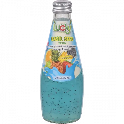 Напій б/алк. Lucky 290 мл Коктейль з насінням базиліку