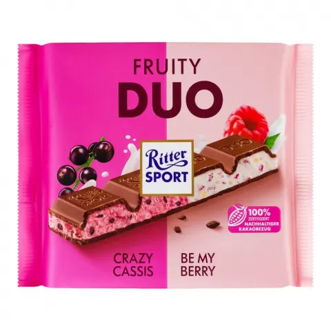 Шоколад Ritter Sport 218 г молочний Fruity Duo (Німеччина)