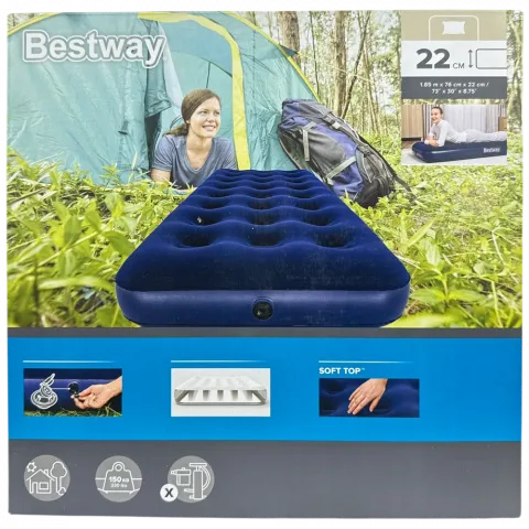 Бествей 67000 Надувний матрац 185x76x22 cм JrTwin