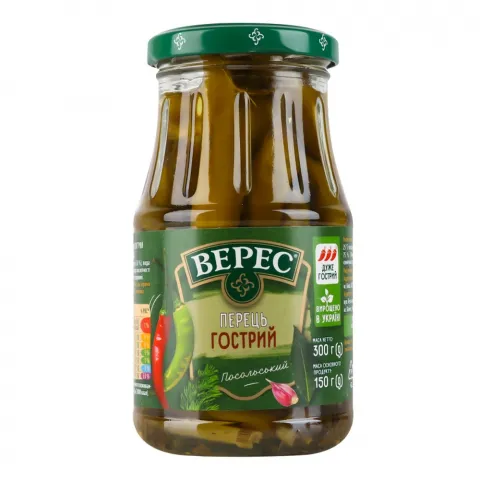 Конс Перець Верес 280 г скл. гострий