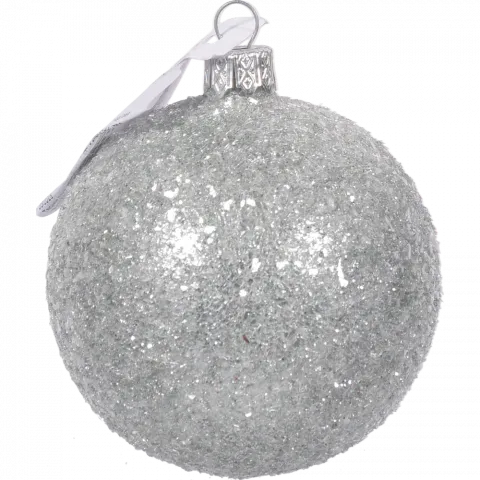 Куля ялинкова цукровий блиск, 80 мм AVG118510 И394 (КІН)