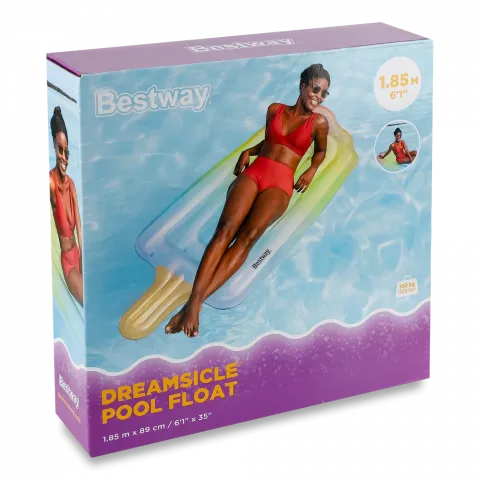 Бествей 43161 Матрац надувний д/басейну 185х89см Dreamsicle