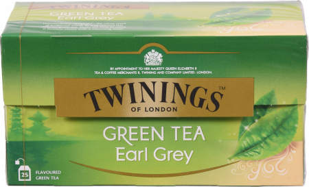 Чай Twinings 25 шт. зел. Ерл Грей (Англія) И173