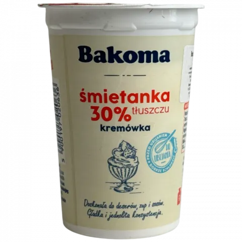 Вершки BAKOMA 200г 30 (Польща)
