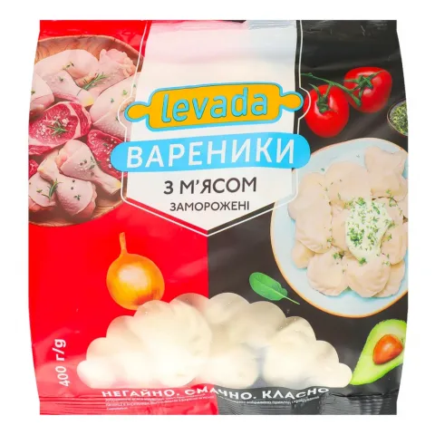 Вареники Левада 400 г з м`ясом