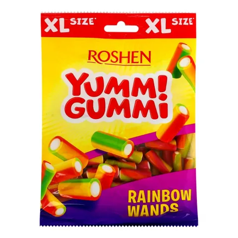 Жувальні Цукерки Рошен 165 г Yummi Gummi Rainbow Wands