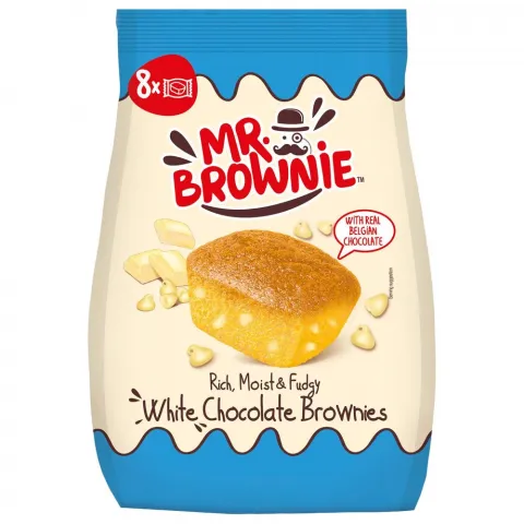 Мафіни Mr Brownie 200 г Білий шоколад Брауні (Іспанія)