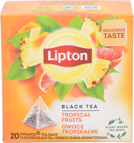 Чай Ліптон 20 шт. Тропічні фрукти