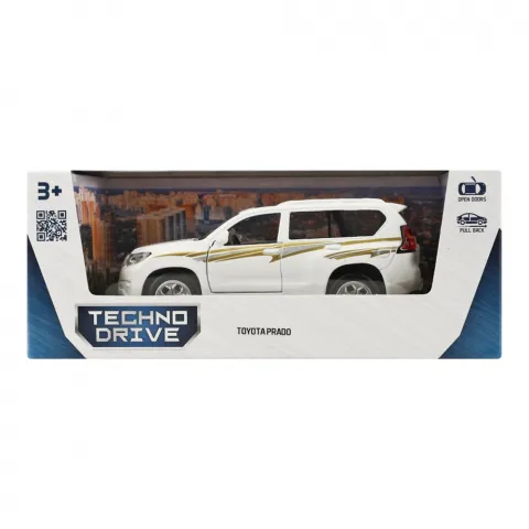 Іграшка TechnoDrive Toyota Prado білий KM250425W