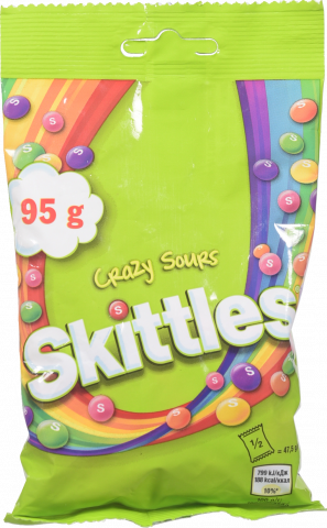 Цукерки Драже Skittles 95 г Кисломікс