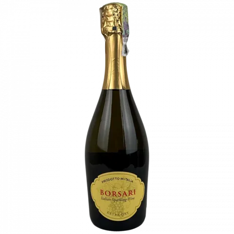 Вино ігристе BORSARI 0,75л Extra Dry 10,5 Італія